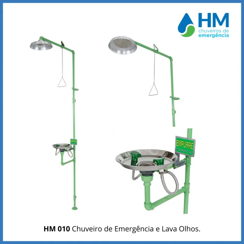 Chuveiro de emergencia com lava olhos preço