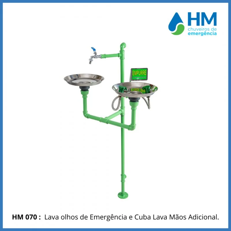 Kit lava olhos de emergencia